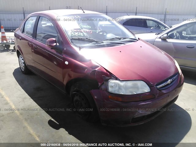 KL1TD52635B437428 - 2005 CHEVROLET AVEO LS 红色 照片 1