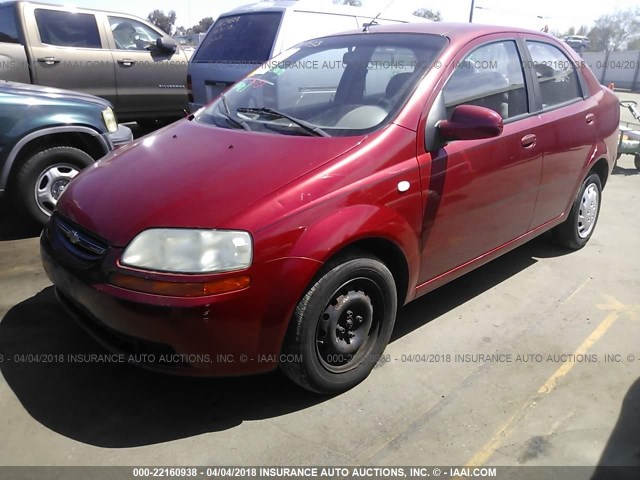 KL1TD52635B437428 - 2005 CHEVROLET AVEO LS 红色 照片 2