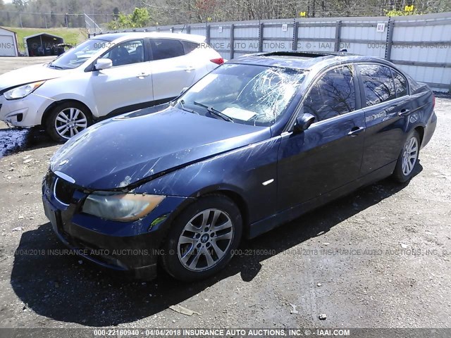 WBAVC93567K030236 - 2007 BMW 328 XI Dark Blue photo 2