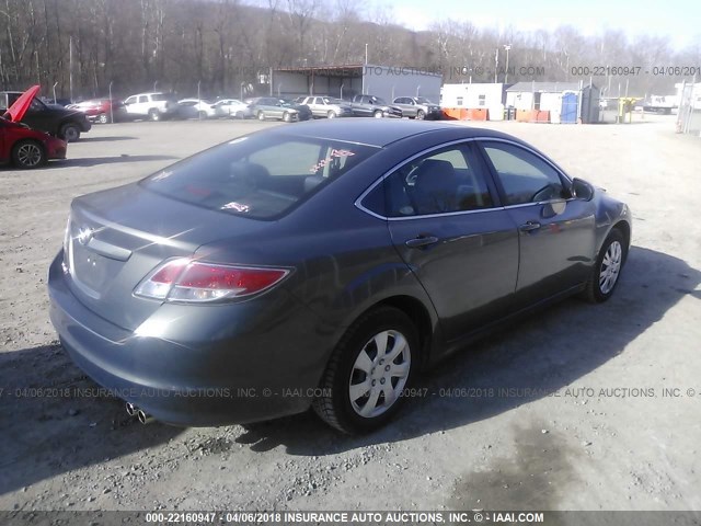 1YVHZ8BH2B5M16254 - 2011 MAZDA 6 I GRAY photo 4