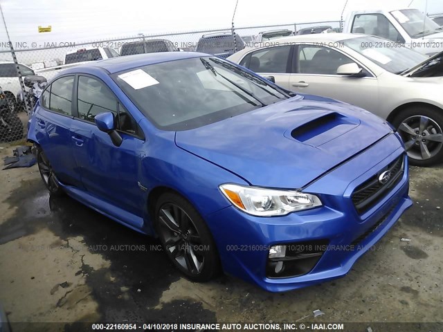 JF1VA1E6XH8835449 - 2017 SUBARU WRX PREMIUM BLUE photo 1