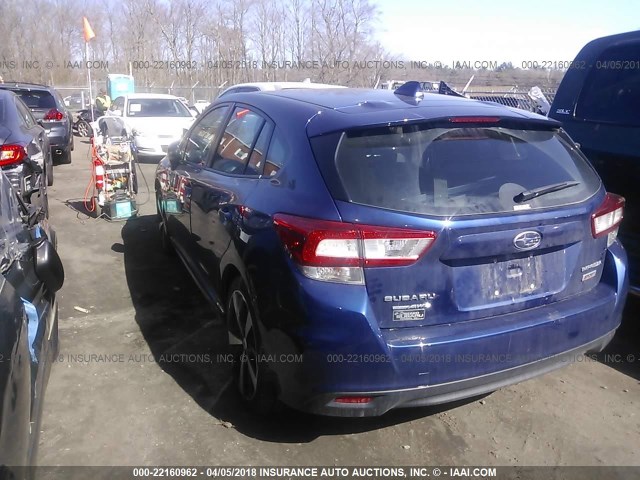 4S3GTAL61H3705198 - 2017 SUBARU IMPREZA SPORT BLUE photo 3