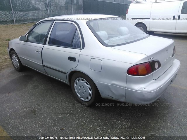 1NXBR12E72Z574440 - 2002 TOYOTA COROLLA CE/LE/S SILVER photo 3