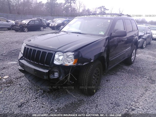 1J8GR48K58C245932 - 2008 JEEP GRAND CHEROKEE LAREDO BLACK photo 2