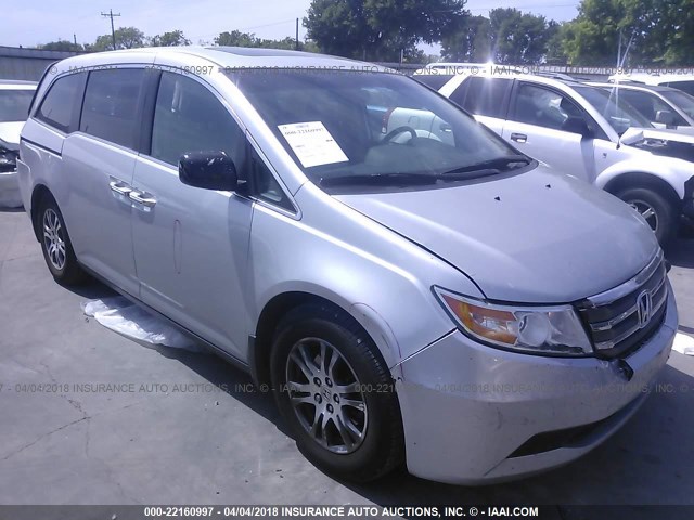 5FNRL5H62CB063790 - 2012 HONDA ODYSSEY EXL SILVER photo 1