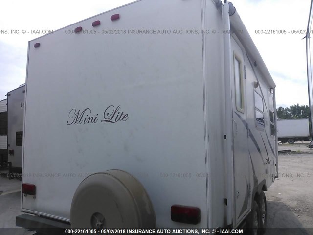 4X4TRLT2X8D096185 - 2008 FOREST RIVER ROCKWOOD MINI LITE  WHITE photo 4