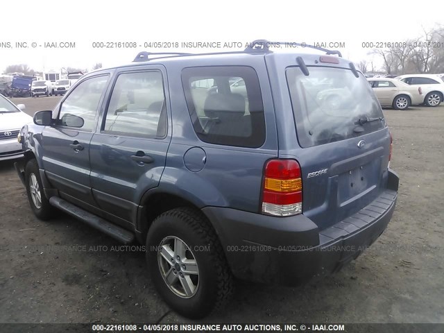 1FMCU02Z45KA47536 - 2005 FORD ESCAPE XLS BLUE photo 3