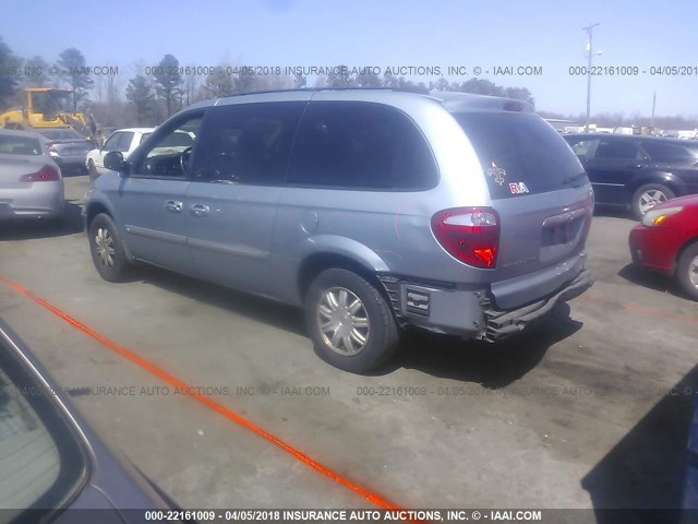 2A8GP54L26R651407 - 2006 CHRYSLER TOWN & COUNTRY TOURING Light Blue photo 3