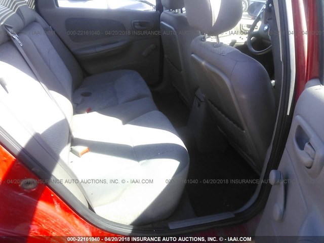 1B3AS46C32D595317 - 2002 DODGE NEON SE RED photo 8