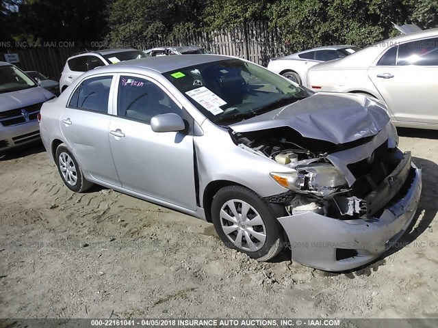 2T1BU4EE7AC431581 - 2010 TOYOTA COROLLA S/LE/XLE SILVER photo 1