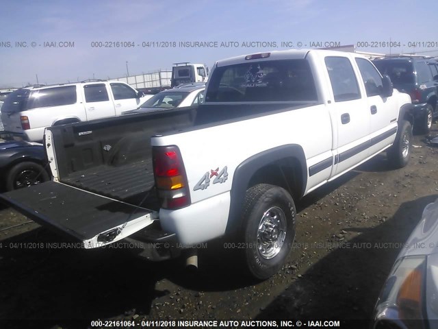 1GCHK23G12F115496 - 2002 CHEVROLET SILVERADO K2500 HEAVY DUTY WHITE photo 4