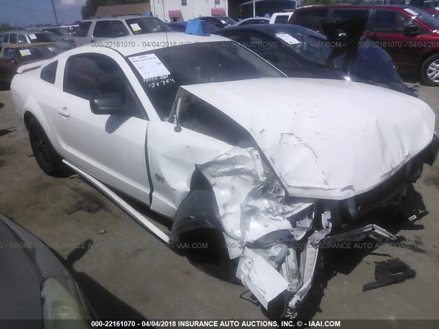 1ZVHT82H265128471 - 2006 FORD MUSTANG GT WHITE photo 1