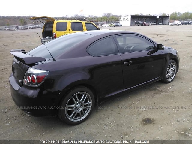 JTKDE167X90296213 - 2009 TOYOTA SCION TC 紫色 照片 4