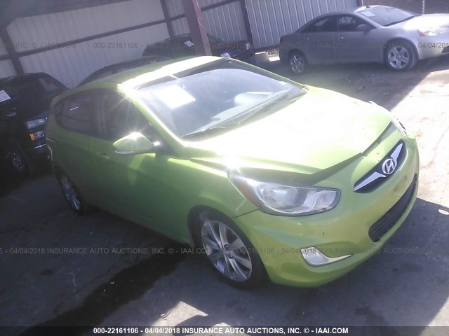 KMHCU5AE5DU109542 - 2013 HYUNDAI ACCENT GLS/SE GREEN photo 1