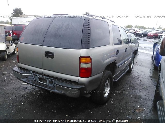 1GNEC13V73R107743 - 2003 CHEVROLET TAHOE C1500 GOLD photo 4