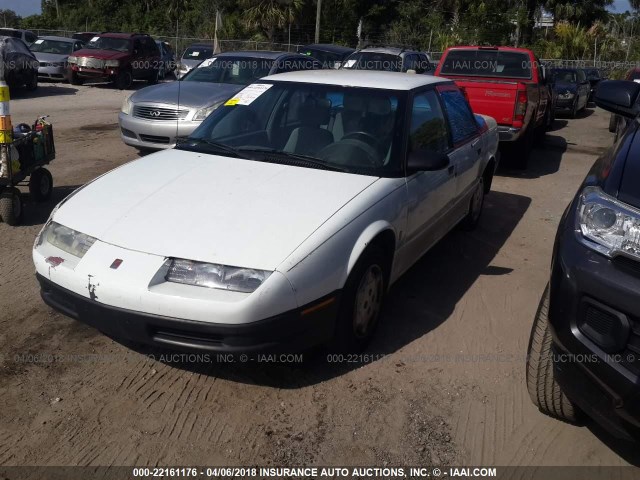 1G8ZH5288SZ182040 - 1995 SATURN SL1 WHITE photo 2