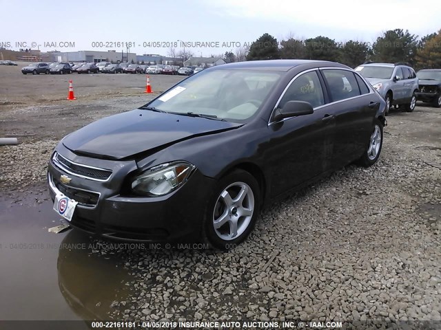 1G1ZB5E10BF208808 - 2011 CHEVROLET MALIBU LS ნაცრისფერი ფოტო 2