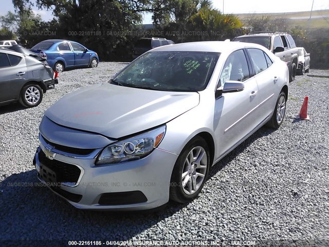 1G11C5SL9FU130529 - 2015 CHEVROLET MALIBU 1LT SILVER photo 2