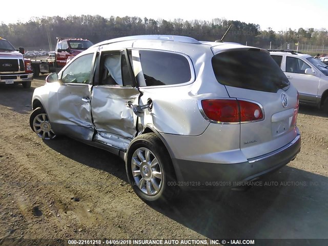 5GAKRBED1BJ142720 - 2011 BUICK ENCLAVE CXL ვერცხლისფერი ფოტო 3