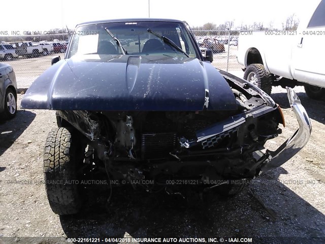 1FTZR45E73PA55484 - 2003 FORD RANGER SUPER CAB BLACK photo 6