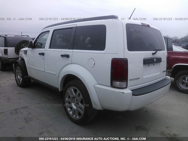 1D4PT4GK2BW584103 - 2011 DODGE NITRO HEAT WHITE photo 3