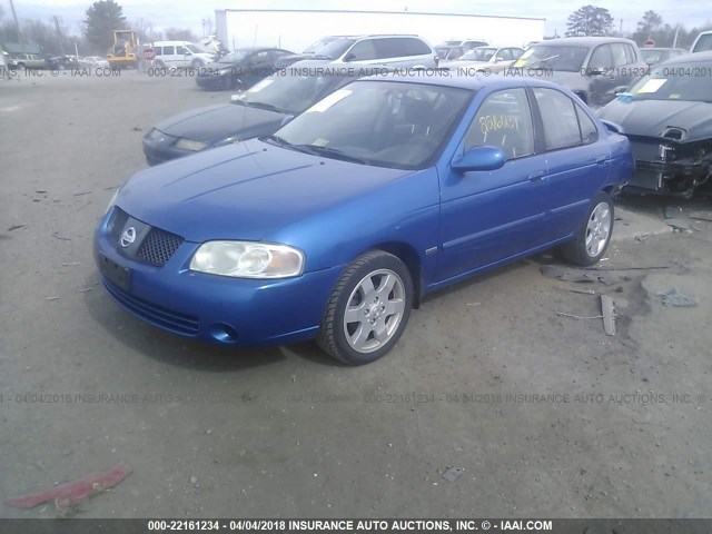 3N1CB51D66L500474 - 2006 NISSAN SENTRA 1.8/1.8S BLUE photo 2