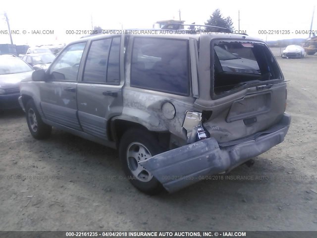 1J4FX58S0TC281089 - 1996 JEEP GRAND CHEROKEE LAREDO BROWN photo 3