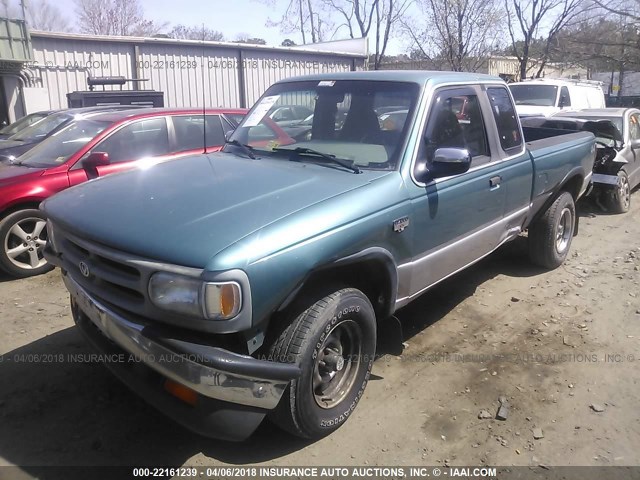 4F4DR17X4RTN13660 - 1994 MAZDA B4000 CAB PLUS GREEN photo 2