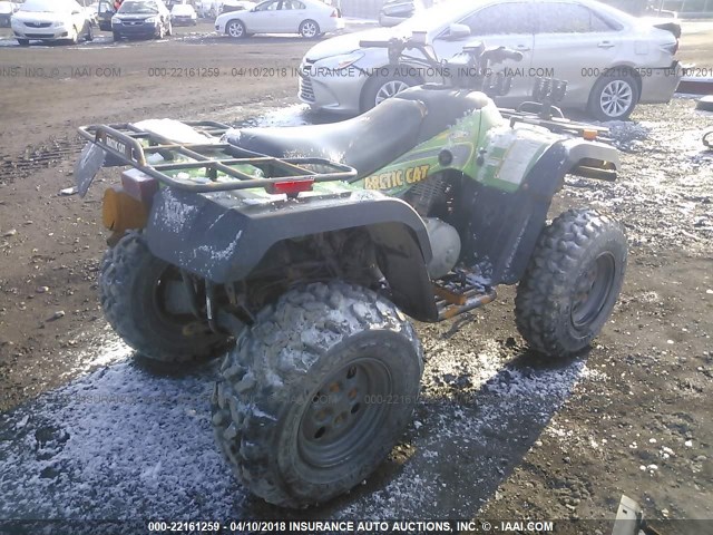 4UF03ATVX3T252029 - 2003 ARCTIC CAT ATV 400  GREEN photo 4