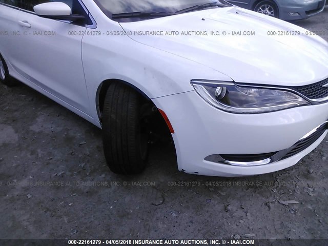 1C3CCCAB2FN547762 - 2015 CHRYSLER 200 LIMITED WHITE photo 6