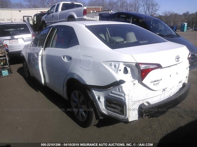 2T1BURHEXFC244772 - 2015 TOYOTA COROLLA L/LE/LE PLS/PRM/S/S PLS WHITE photo 3