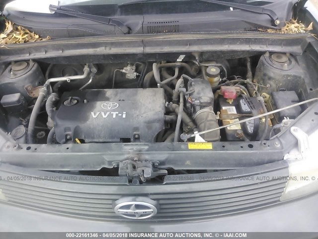 JTLKT324964046594 - 2006 TOYOTA SCION XB GRAY photo 10