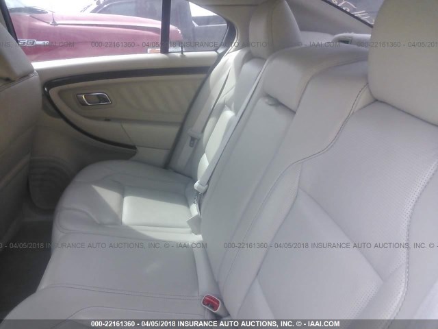 1FAHP2FW8AG106099 - 2010 FORD TAURUS LIMITED WHITE photo 8