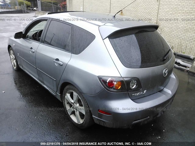 JM1BK143861400842 - 2006 MAZDA 3 HATCHBACK GRAY photo 3