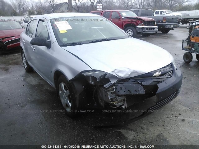 1G1AK55F967849111 - 2006 CHEVROLET COBALT LS SILVER photo 1