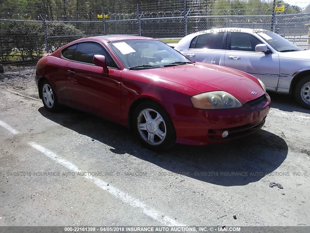 KMHHN65F73U065487 - 2003 HYUNDAI TIBURON GT RED photo 1