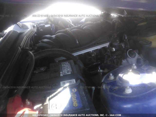 1ZVHT82H955141507 - 2005 FORD MUSTANG GT BLUE photo 10