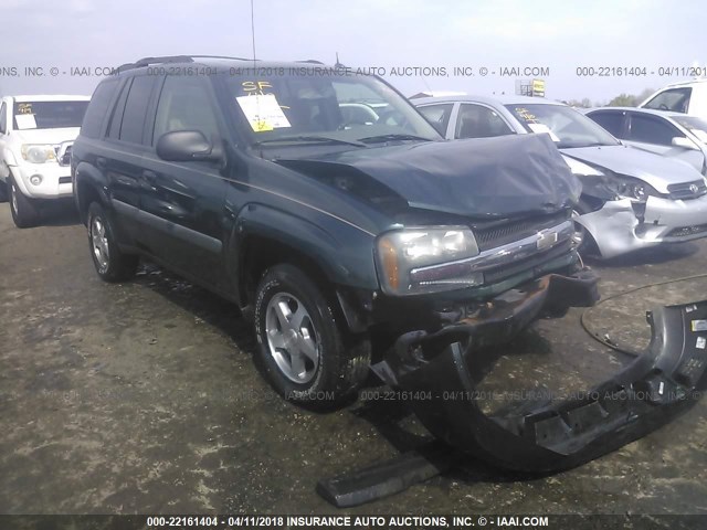 1GNDS13S552262811 - 2005 CHEVROLET TRAILBLAZER LS/LT GREEN photo 1