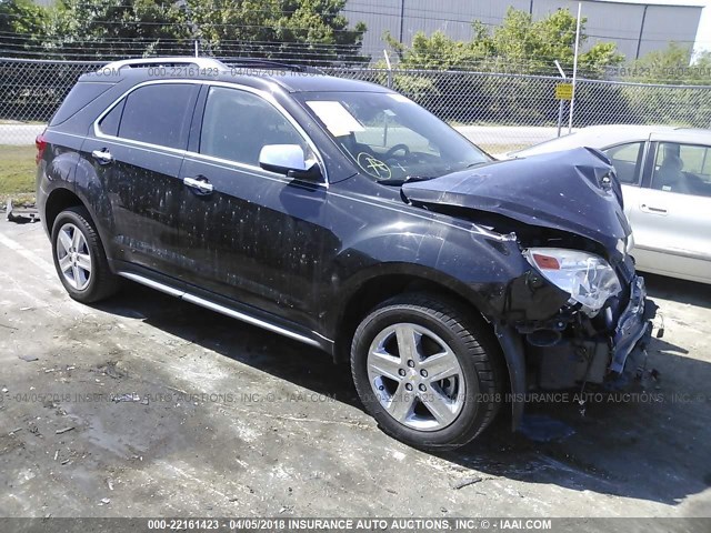 2GNFLDE36E6372864 - 2014 CHEVROLET EQUINOX LTZ BLACK photo 1