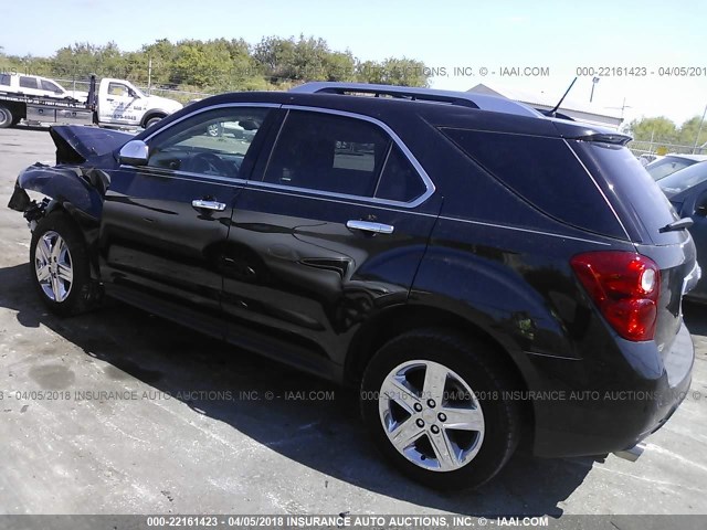 2GNFLDE36E6372864 - 2014 CHEVROLET EQUINOX LTZ BLACK photo 3