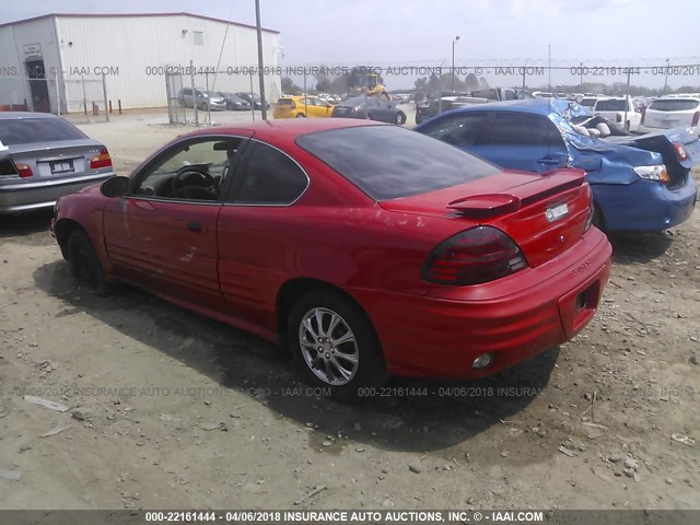 1G2NE12F12C307715 - 2002 PONTIAC GRAND AM SE RED photo 3