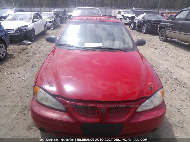 1G2NE12F12C307715 - 2002 PONTIAC GRAND AM SE RED photo 6