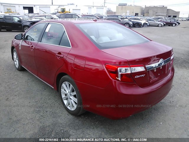 4T1BD1FK3EU137120 - 2014 TOYOTA CAMRY HYBRID/LE/XLE 红色 照片 3