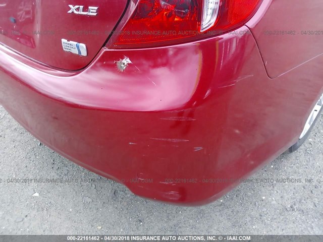 4T1BD1FK3EU137120 - 2014 TOYOTA CAMRY HYBRID/LE/XLE 红色 照片 6