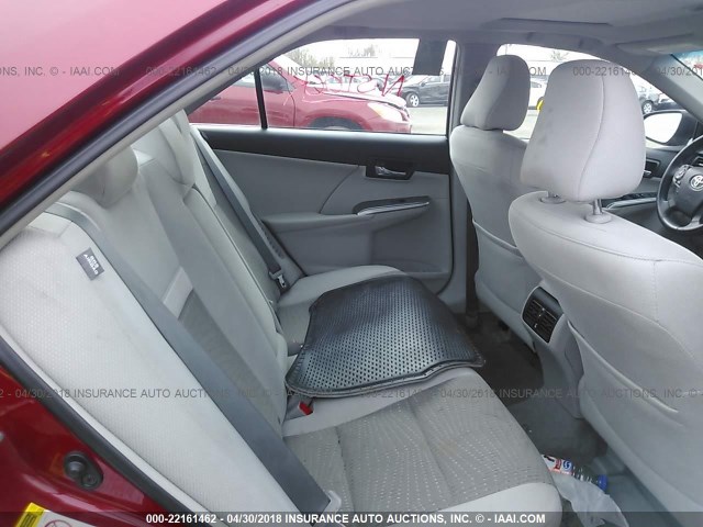 4T1BD1FK3EU137120 - 2014 TOYOTA CAMRY HYBRID/LE/XLE 红色 照片 8