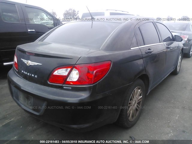 1C3LC56K17N680390 - 2007 CHRYSLER SEBRING TOURING BLACK photo 4