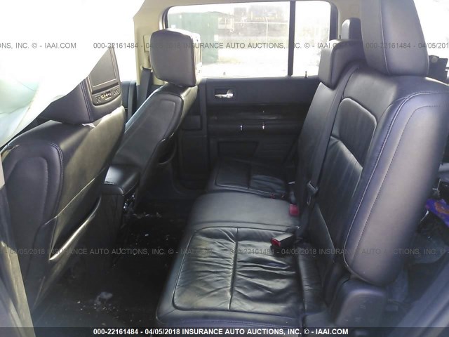 2FMGK5C85EBD00464 - 2014 FORD FLEX SEL BURGUNDY photo 8