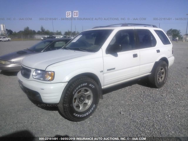 4S6CK58W5Y4418154 - 2000 HONDA PASSPORT EX/LX 白色 照片 2