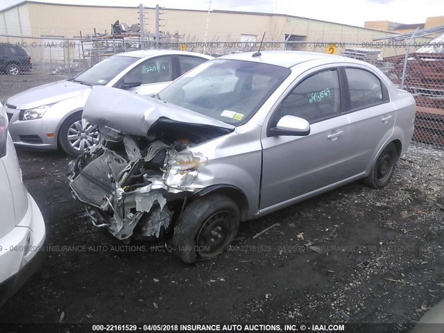 KL1TD5DE7BB198661 - 2011 CHEVROLET AVEO LS/LT GRAY photo 2