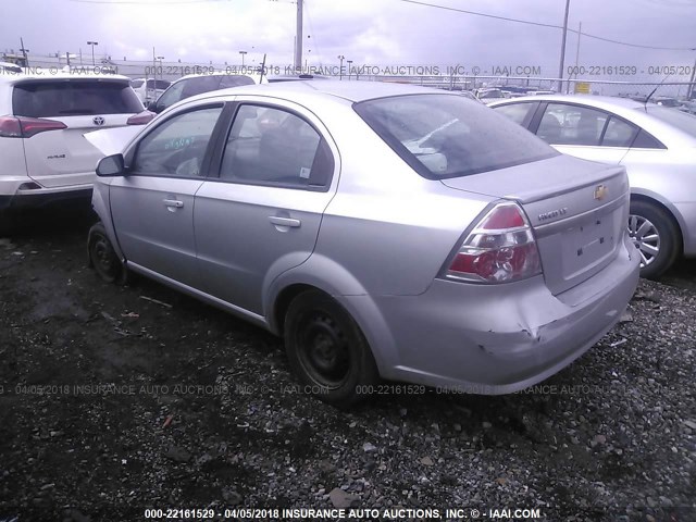 KL1TD5DE7BB198661 - 2011 CHEVROLET AVEO LS/LT GRAY photo 3